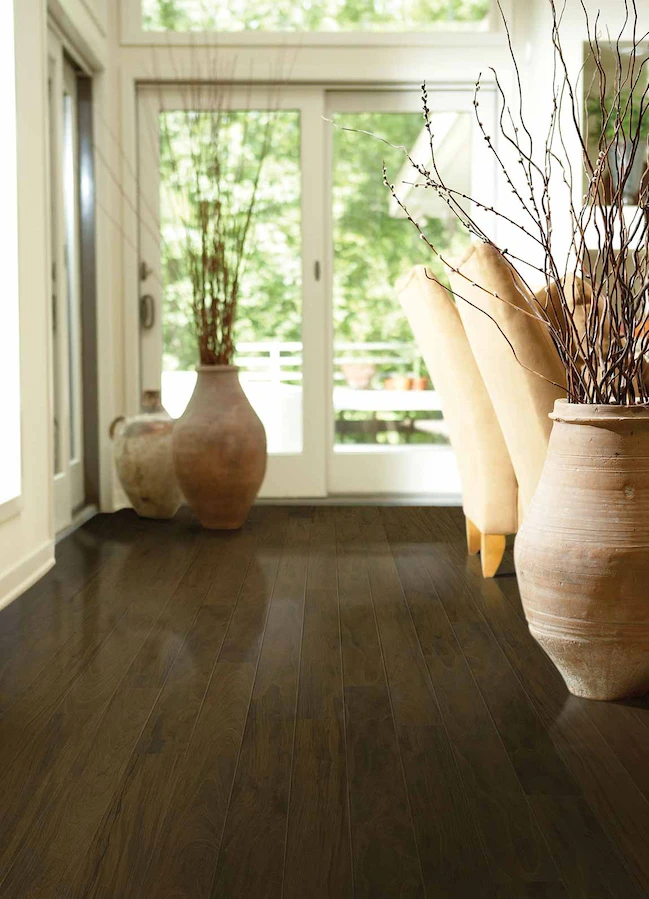 wood look laminate flooring in a dining room